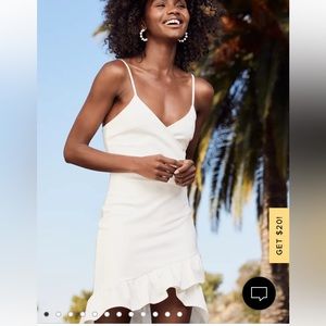 NWOT White Lulu’s Dress
